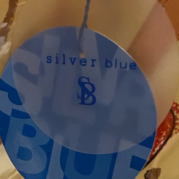 Silver Blue Clear Plastic Tote W/Fabric Insert NWT - Picture 12 of 16